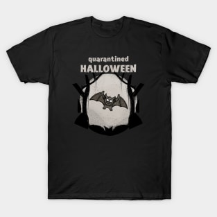 Cute bat Quarantined halloween T-Shirt